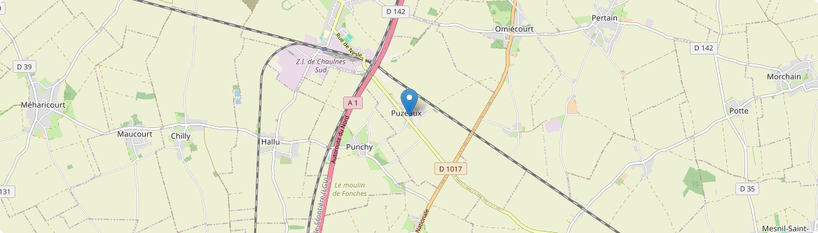 Puzeaux - Carte