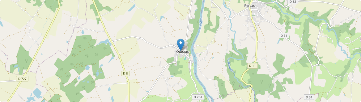 Queaux - Carte