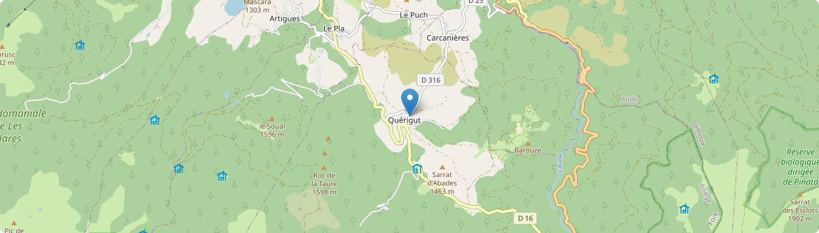 Quérigut - Carte