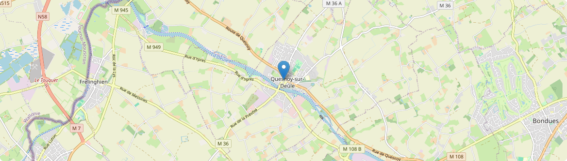 Quesnoy-sur-Deûle - Carte