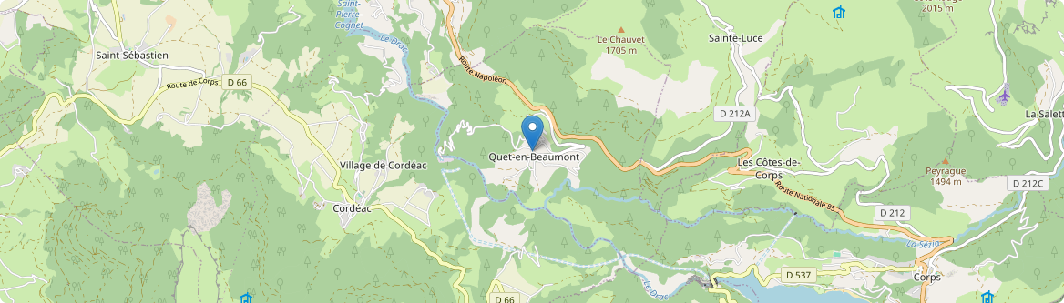 Quet-en-Beaumont - Carte