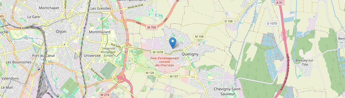 Quetigny - Carte