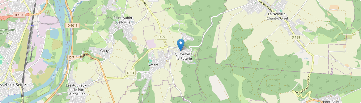 Quévreville-la-Poterie - Carte