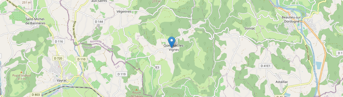 Queyssac-les-Vignes - Carte