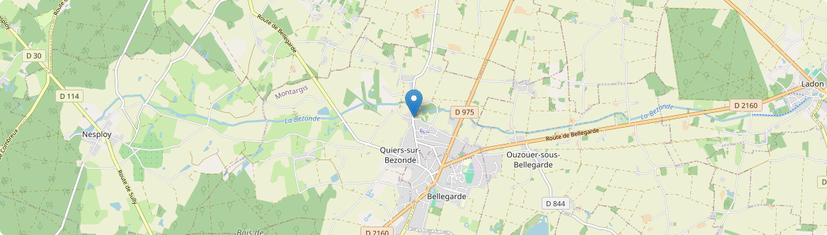 Quiers-sur-Bézonde - Carte
