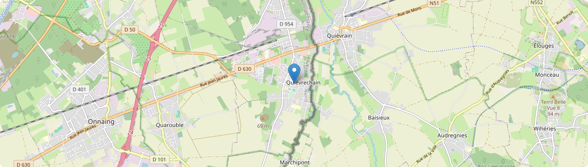 Quiévrechain - Carte