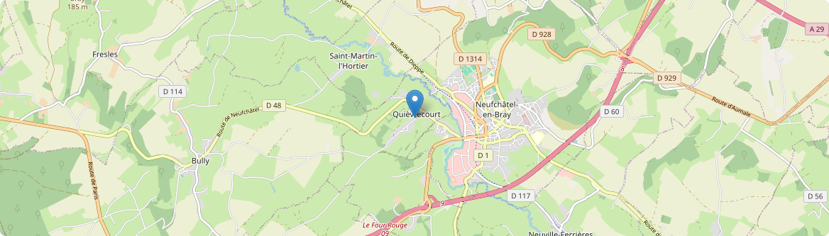 Quièvrecourt - Carte