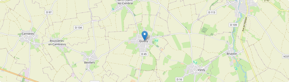 Quiévy - Carte