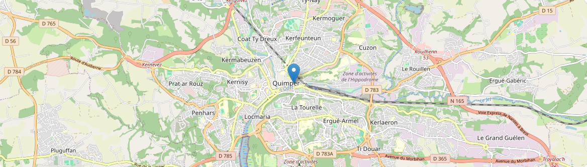 Quimper - Carte