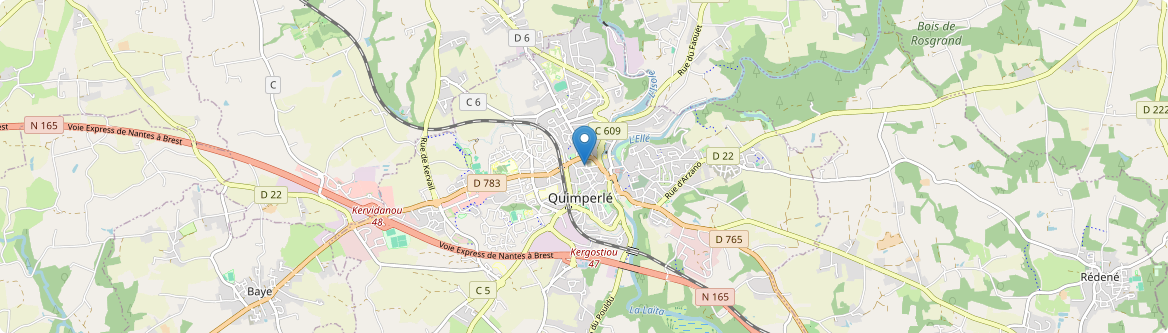 Quimperlé - Carte