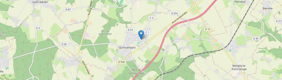 Quincampoix - Carte
