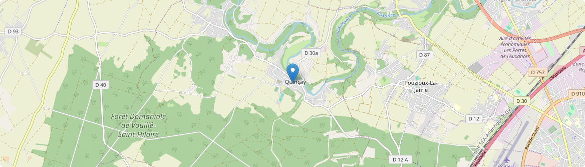 Quinçay - Carte
