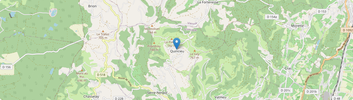 Quincieu - Carte