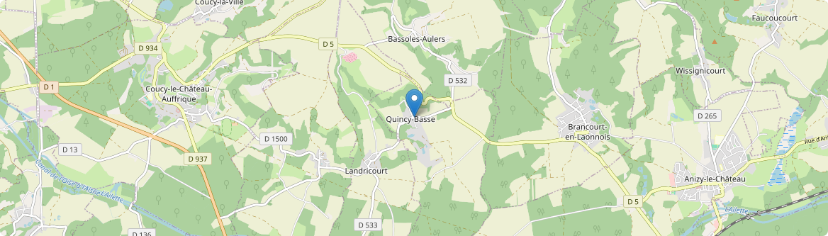 Quincy-Basse - Carte