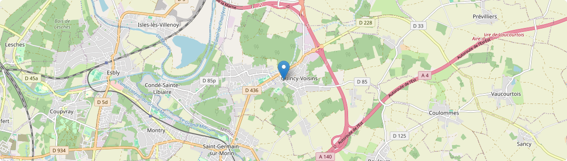Quincy-Voisins - Carte