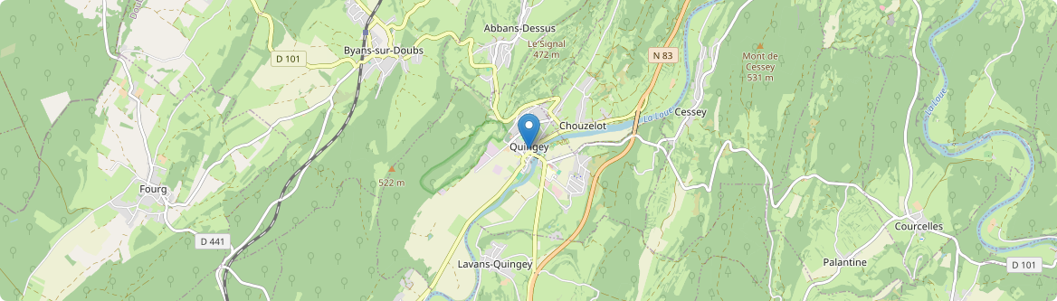 Quingey - Carte