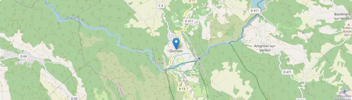 Quinson - Carte