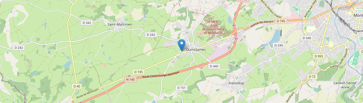 Quinssaines - Carte