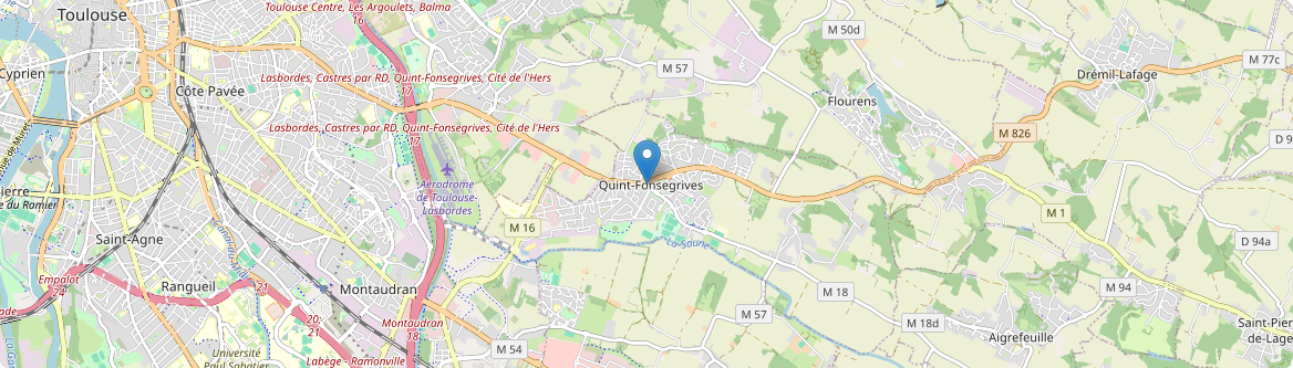 Quint-Fonsegrives - Carte