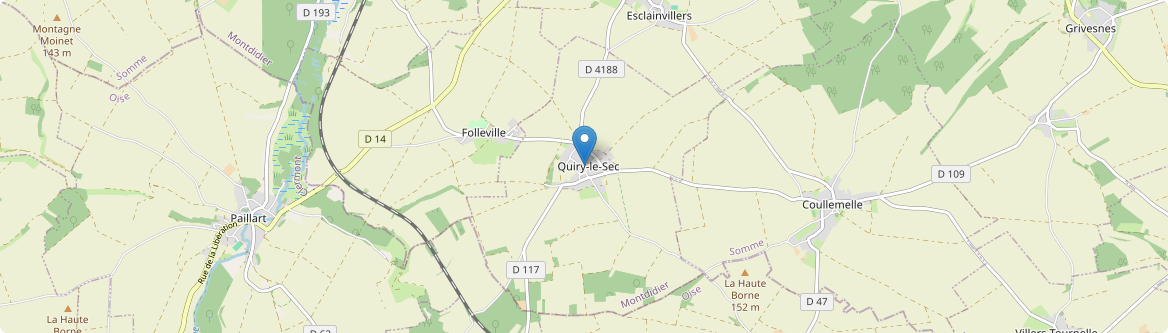 Quiry-le-Sec - Carte