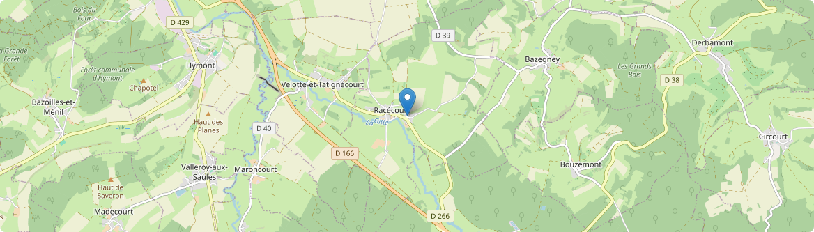 Racécourt - Carte