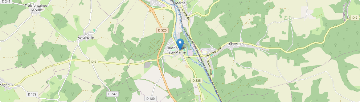 Rachecourt-sur-Marne - Carte