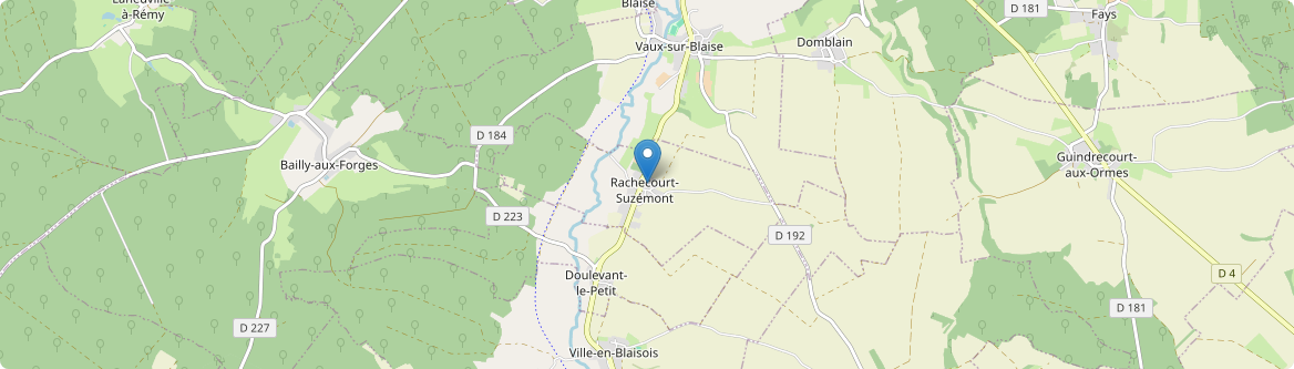 Rachecourt-Suzémont - Carte