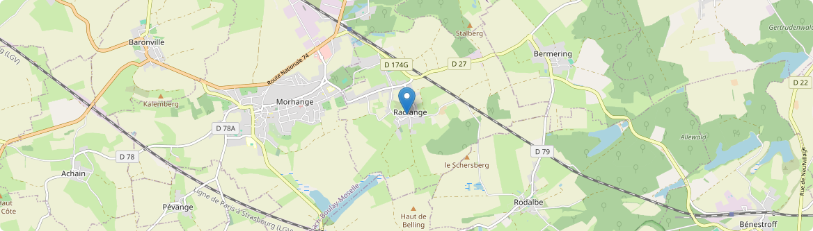Racrange - Carte