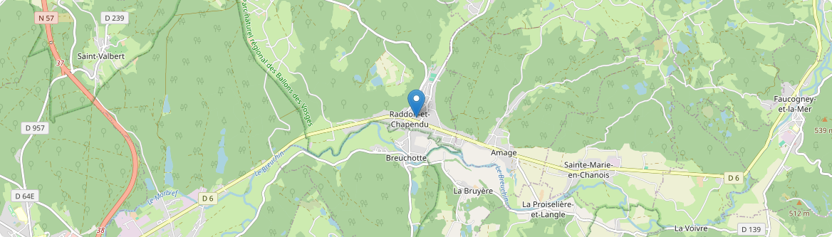 Raddon-et-Chapendu - Carte
