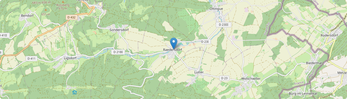 Raedersdorf - Carte