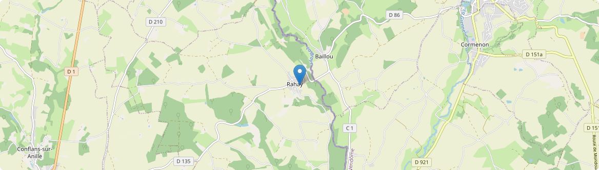 Rahay - Carte