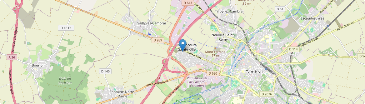 Raillencourt-Sainte-Olle - Carte