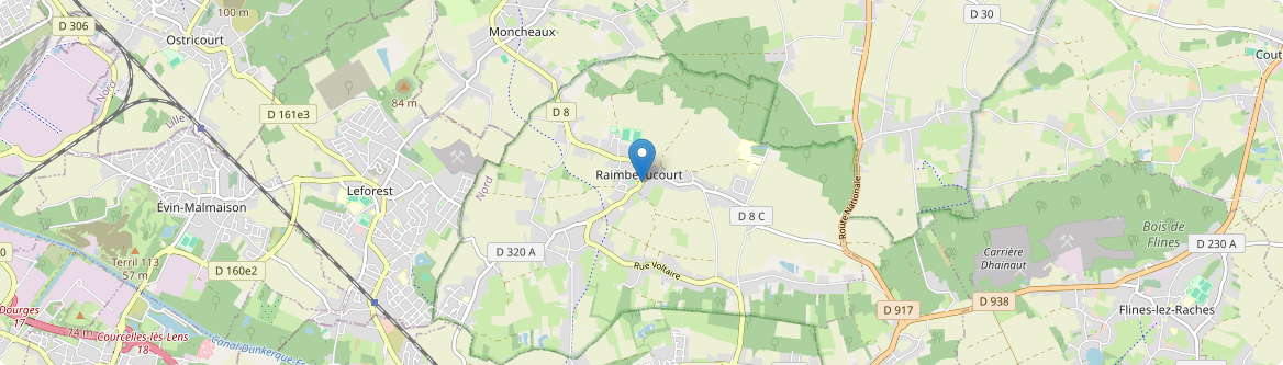 Raimbeaucourt - Carte