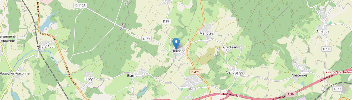Rainans - Carte