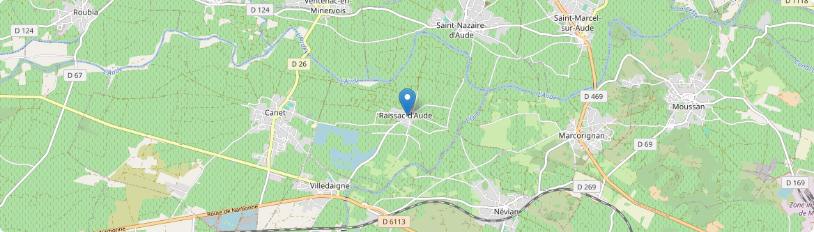 Raissac-d'Aude - Carte