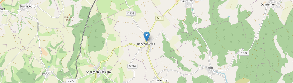 Rançonnières - Carte
