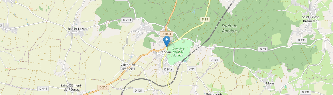 Randan - Carte
