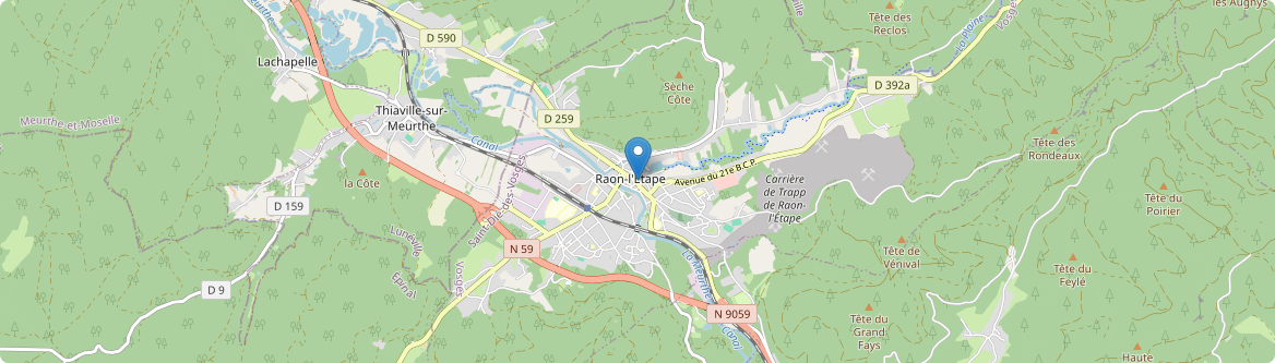 Raon-l'Étape - Carte