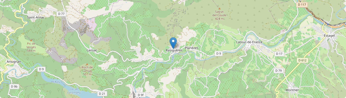 Rasiguères - Carte