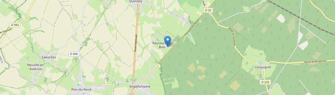 Raucourt-au-Bois - Carte