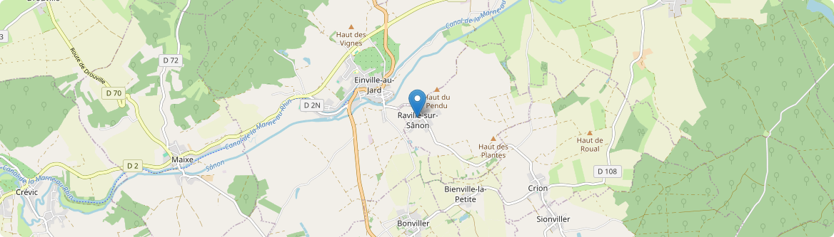 Raville-sur-Sânon - Carte