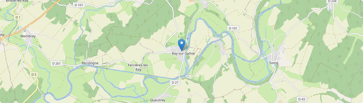 Ray-sur-Saône - Carte