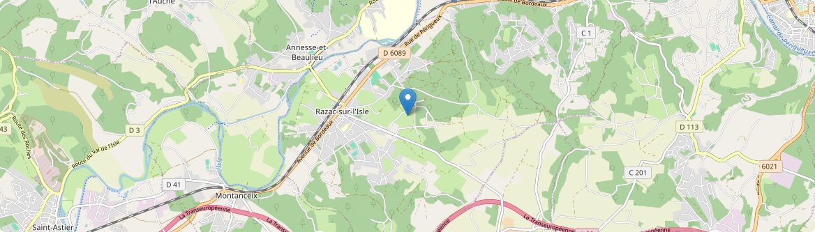 Razac-sur-l'Isle - Carte