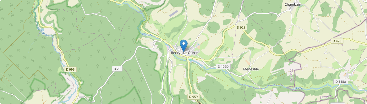 Recey-sur-Ource - Carte