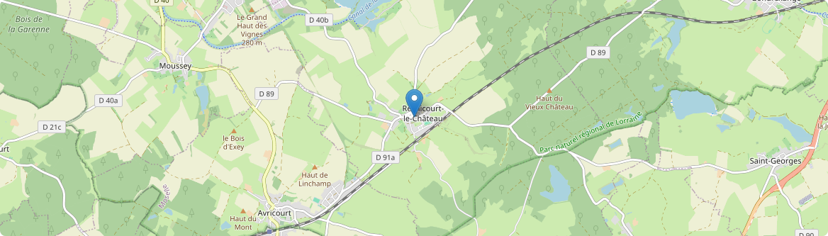Réchicourt-le-Château - Carte