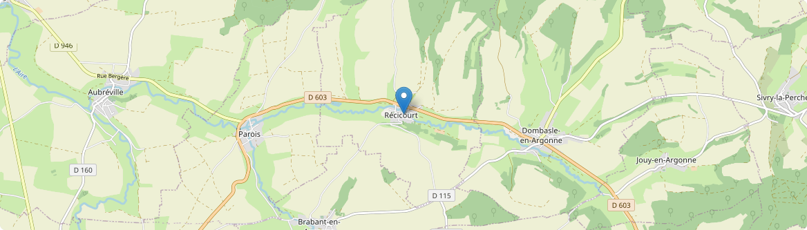 Récicourt - Carte