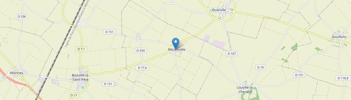 Réclainville - Carte