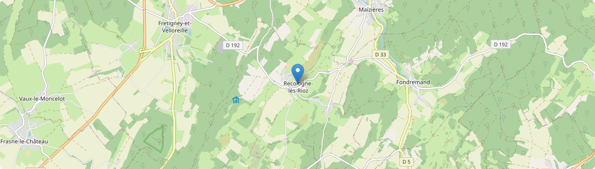 Recologne-lès-Rioz - Carte