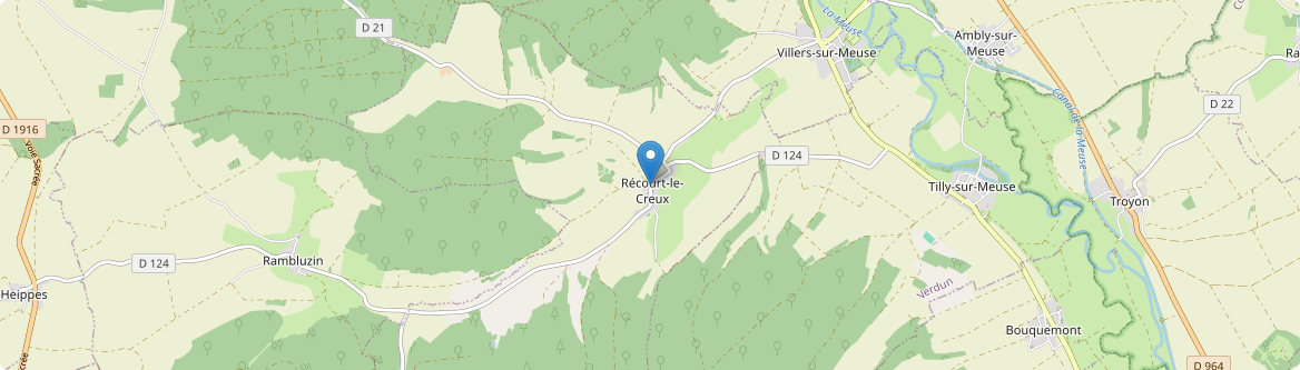 Récourt-le-Creux - Carte