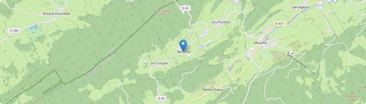 Reculfoz - Carte